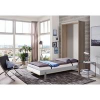 Schrankbett mit Lattenrost 90x200 Juist, Eiche Dekor - Eichefarben, KONVENTIONELL, Holz/Holzwerkstoff (90/200cm) - MID.YOU