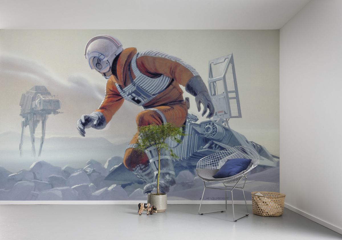 Fototapete Star Wars Hoth Battle Pilot - Multicolor, Trend, Textil (500/250cm)