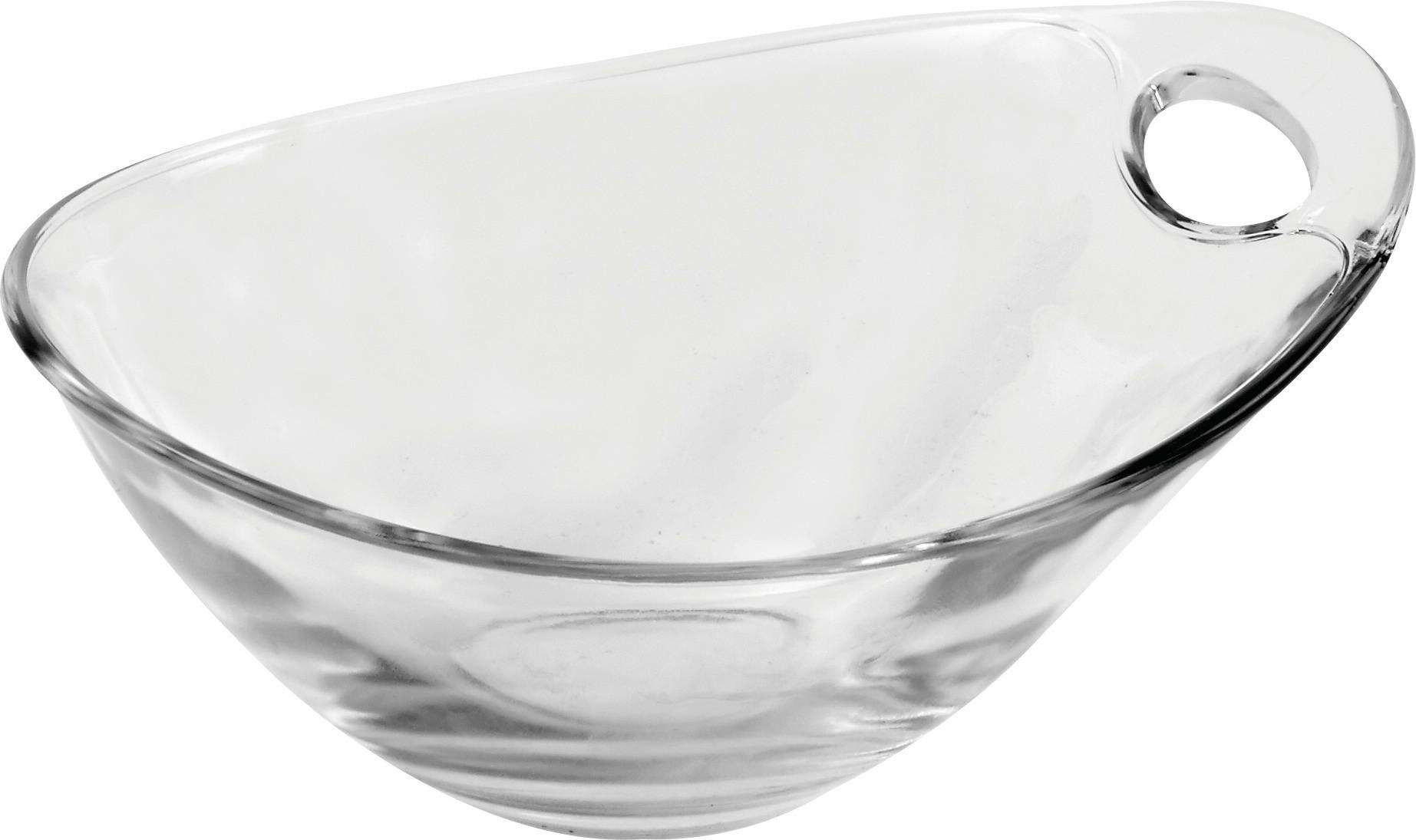 Dessertschale aus Glas Klar/Konisch Gadi, D: 14 cm