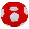 Ülőzsák Ball Red - piros/fehér, Modern, textil (65/65/50cm) - Mömax