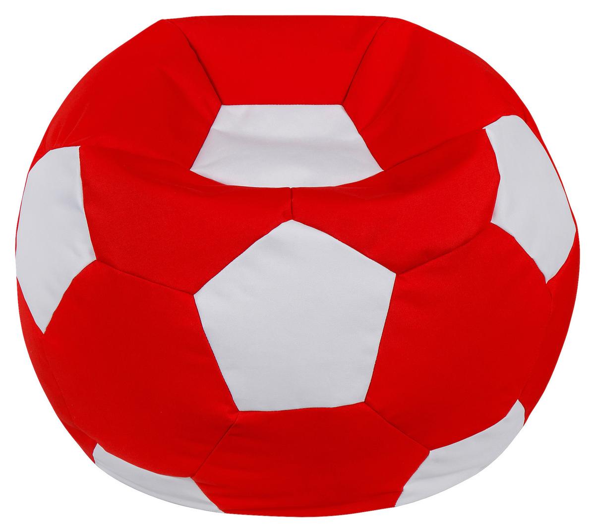 Ülőzsák Ball Red - piros/fehér, Modern, textil (65/65/50cm) - Mömax