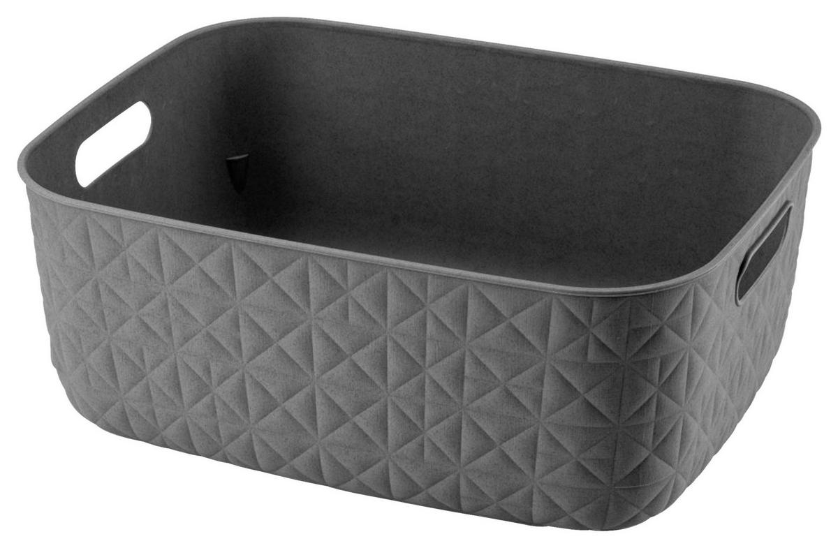 Kosár Kb. 12,5l - sötétszürke, Basics (28.2/14.2/38cm)