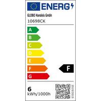 LED žiarovka E27, 6W, 230V, ILLU - opálová, plast (4,7/8,8cm)