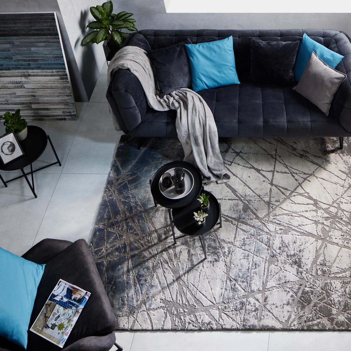 TKANÝ KOBEREC MANCHESTER 4 - šedá, Moderní, textil (200/290cm) - Mömax