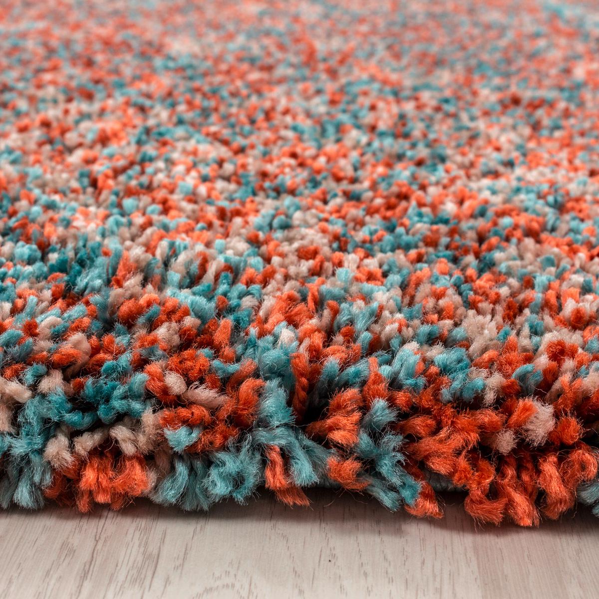 Hochflorteppich Enjoy - Terracotta, KONVENTIONELL, Textil (160/160cm) - Novel