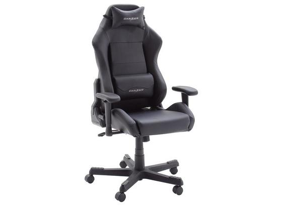 Gamingstuhl DX Racer 3 Schwarz - Schwarz, MODERN, Kunststoff/Metall (74/117-127/50cm) - Dxracer Gamingstuhl DX Racer 3 Schwarz - Schwarz, MODERN, Kunststoff/Metall (74/117-127/50cm) - Dxracer