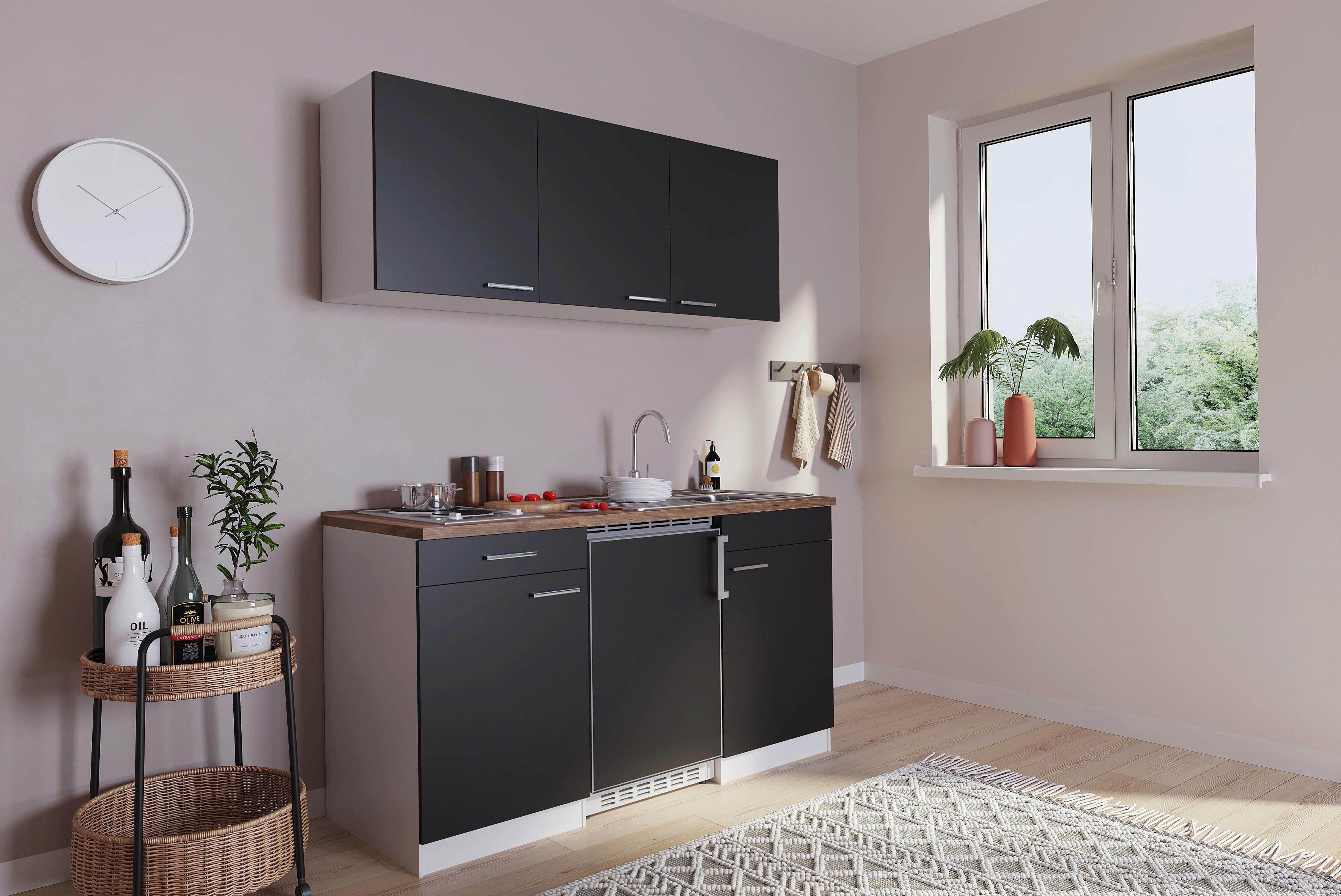 Miniküche in Schwarz und Weiß kaufen
