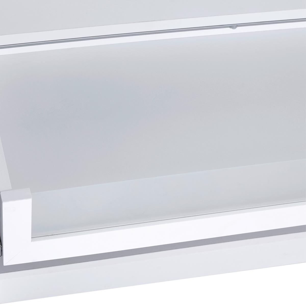 Schublade Unit Weiß Unit - Weiß, MODERN, Glas/Holzwerkstoff (83/12/45cm) - Ondega