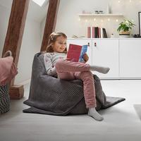 Sedací vak CAPRI tmavě šedá - tmavě šedá, Moderní, textil (45/50/80cm) - Bessagi Kids