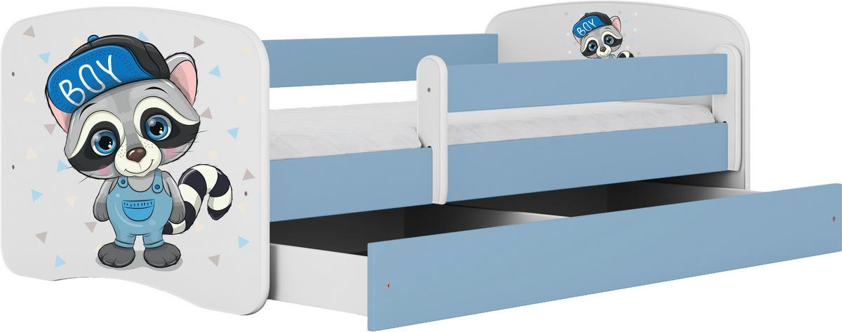 Kinder-/Juniorbett Babydreams inkl. Matratze 80x160 - Blau/Birkefarben, MODERN, Holz/Holzwerkstoff (80/160cm) - MID.YOU