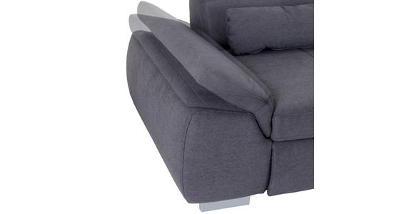 Ecksofa mit Schlaffunktion Paso, Webstoff - Chromfarben/Grau, MODERN, Textil (315/260cm) - Luca Bessoni