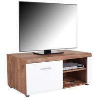 Tv-elem Avensis New Typ143 - tölgyfa színű/fehér, Konventionell, faalapú anyag (111,9/46,1/49,6cm) - Luca Bessoni