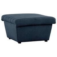 Hocker Looks Viii - Schwarz/Dunkelblau, Design, Textil (74/43/85cm) - LOOKS by W.Joop