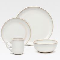 KOMBISERVICE Weiß, 16--Teilig. - Creme, Basics, Keramik - Van Well