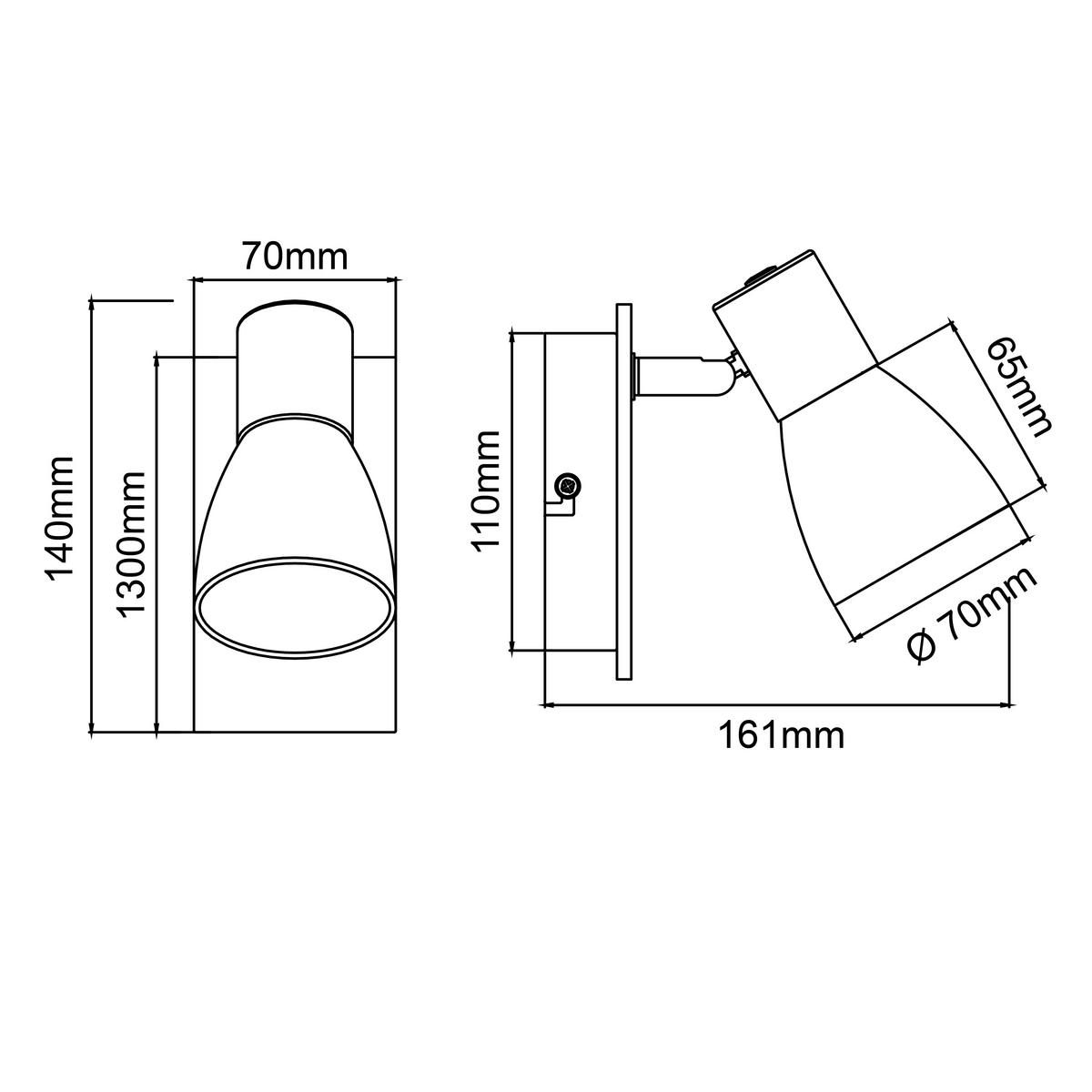 Strahler 99710/75 Daintree - Naturfarben/Weiß, Basics, Holz/Metall (7/14cm) - Brilliant