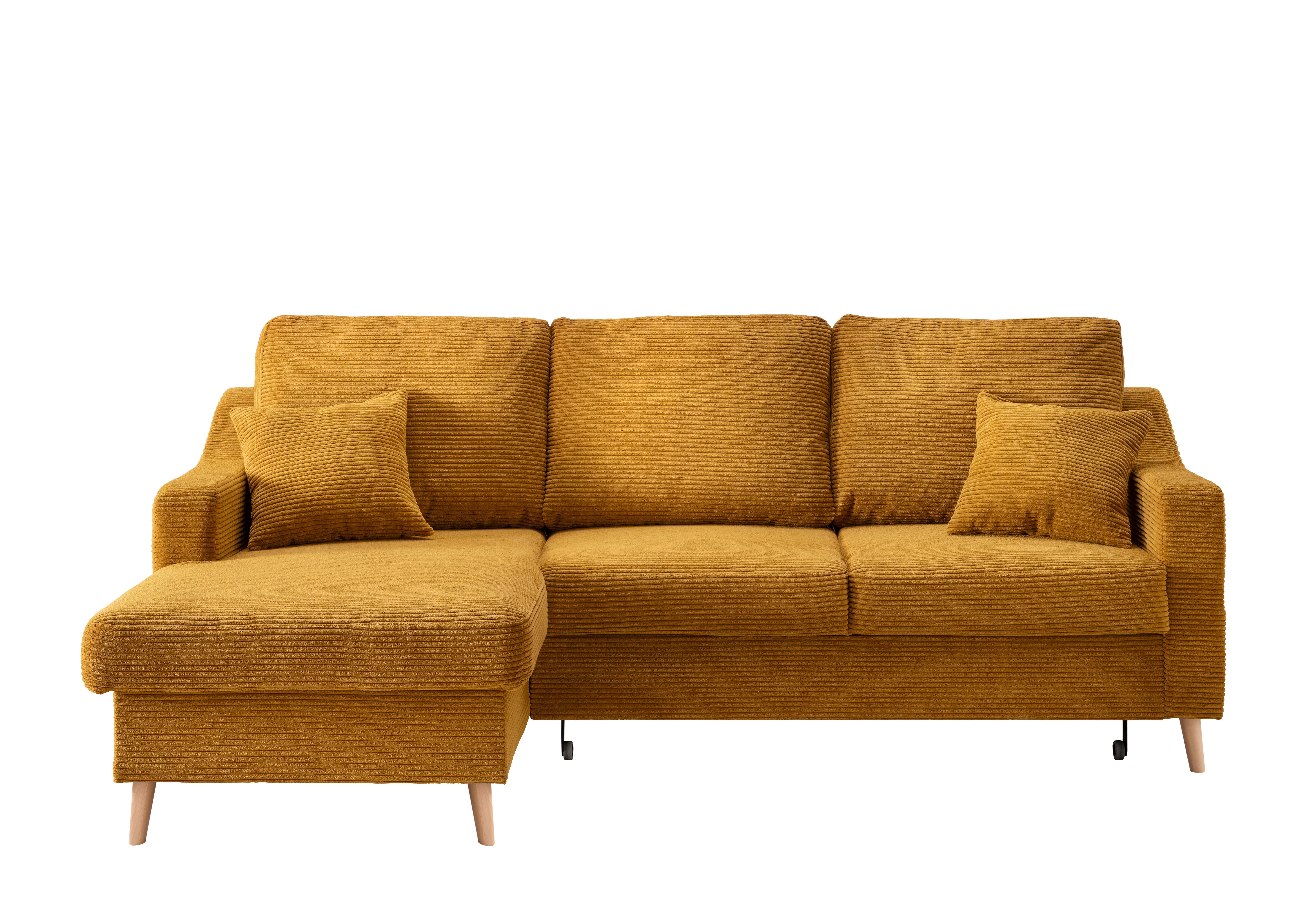 ECKSOFA VALENTINA - Goldfarben/Naturfarben, Design, Textil (150/228cm) - P & B