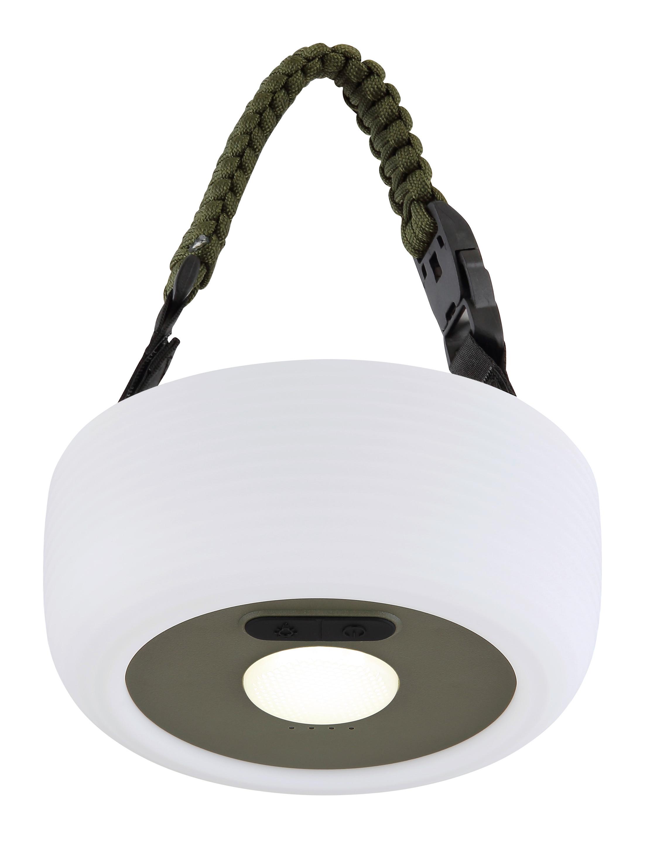 Solarleuchte 36819 - Schwarz/Weiß, Basics, Kunststoff/Textil (14,5/25cm) - Globo