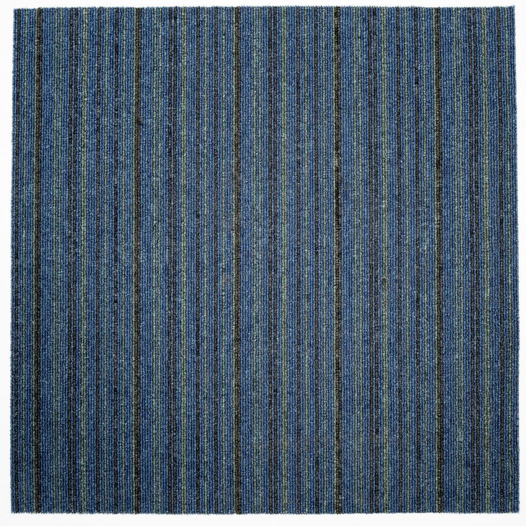 Teppichfliese Blau/Grau Astra 50x50 cm Florhöhe 3 mm