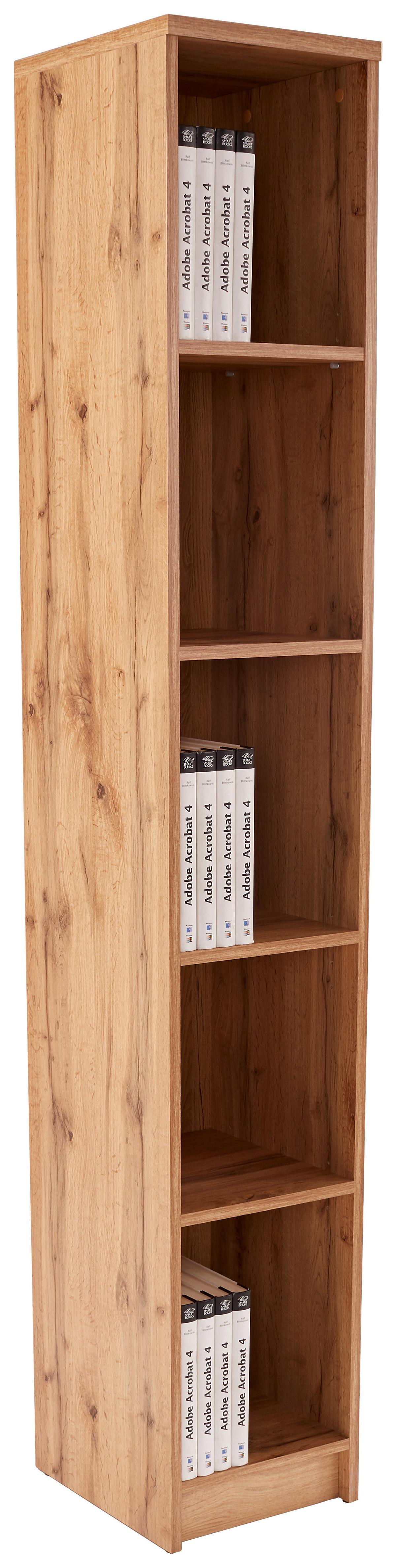 Regal 4-You New B 30 cm, Wotan Eiche Dekor - Eichefarben/Schwarz, MODERN, Holzwerkstoff (30/189,5/34,6cm)