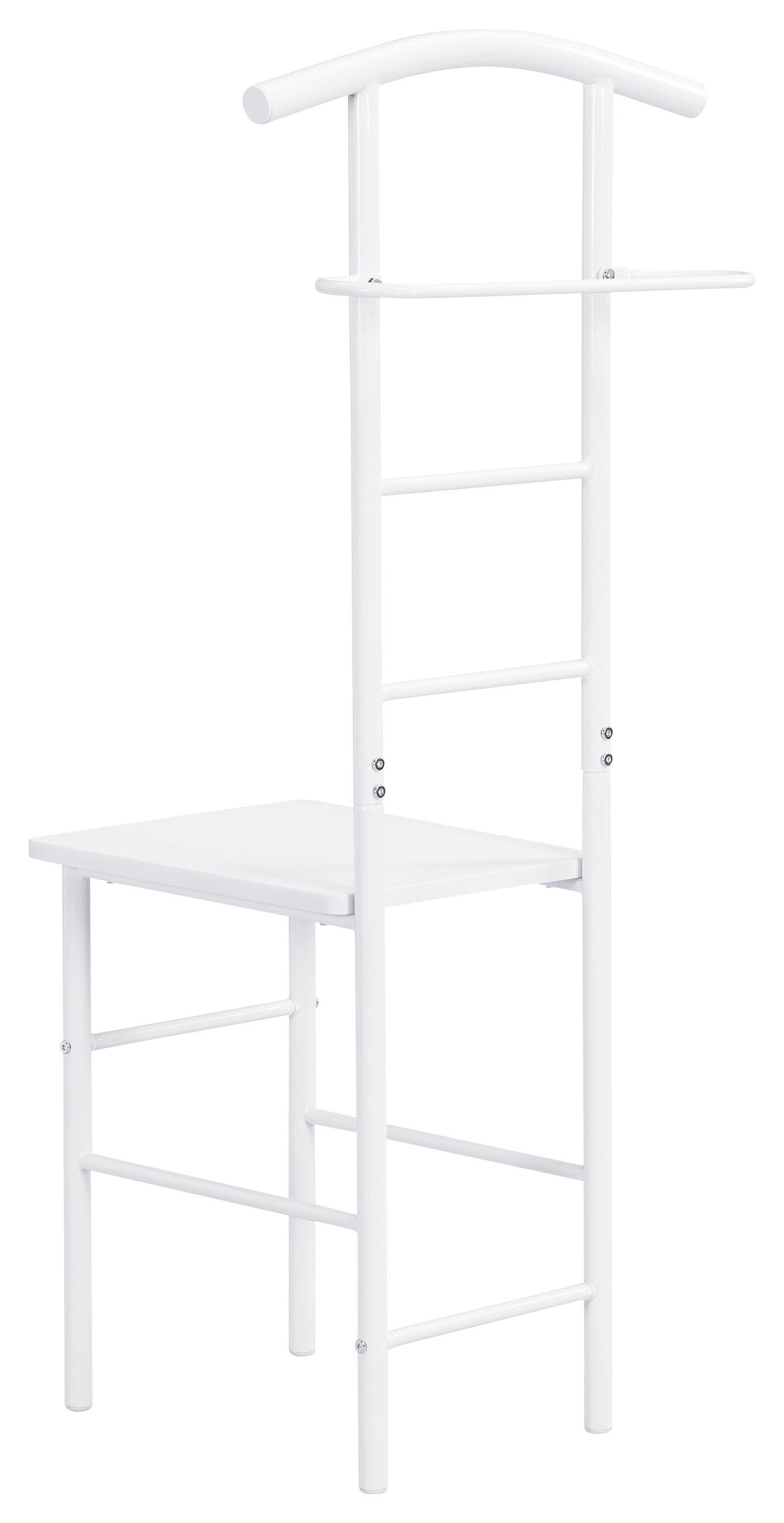 VEŠIAK NA ODEVY RALPH - biela, Konventionell, kov/kompozitné drevo (30/107/45cm) - Mömax