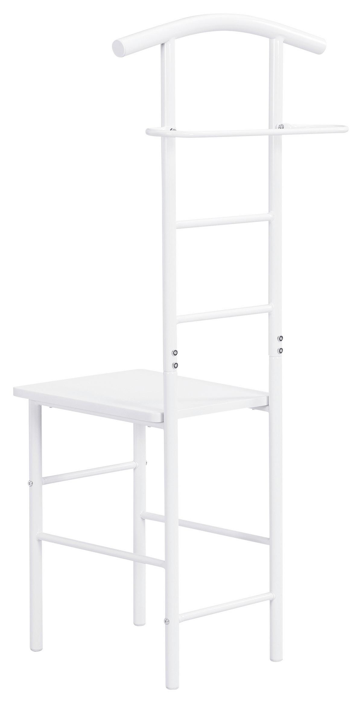 VEŠIAK NA ODEVY RALPH - biela, Konventionell, kov/kompozitné drevo (30/107/45cm) - Mömax