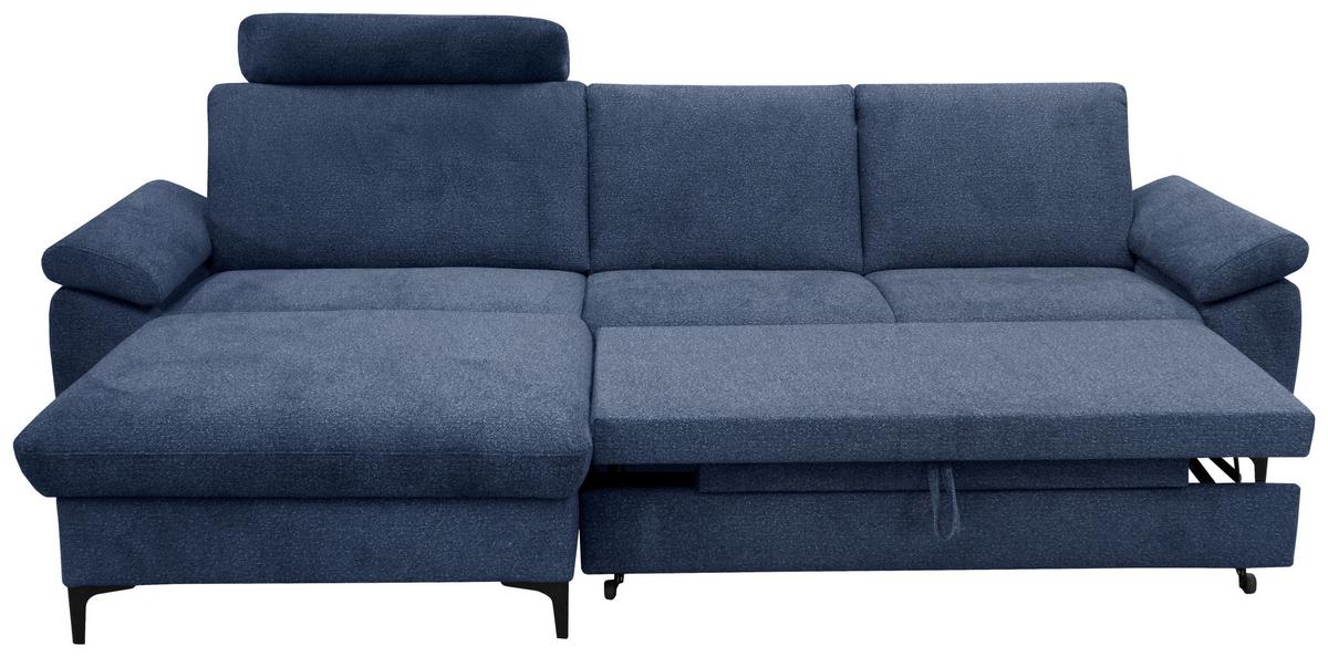 SEDACÍ SESTAVA BADEN - modrá/černá, Design, kov/textil (168/291cm)