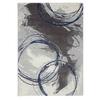 Webteppich Hellgrau/ Navy Mila 160x230 Cm - Dunkelblau, MODERN, Textil (160/230cm) - Ondega