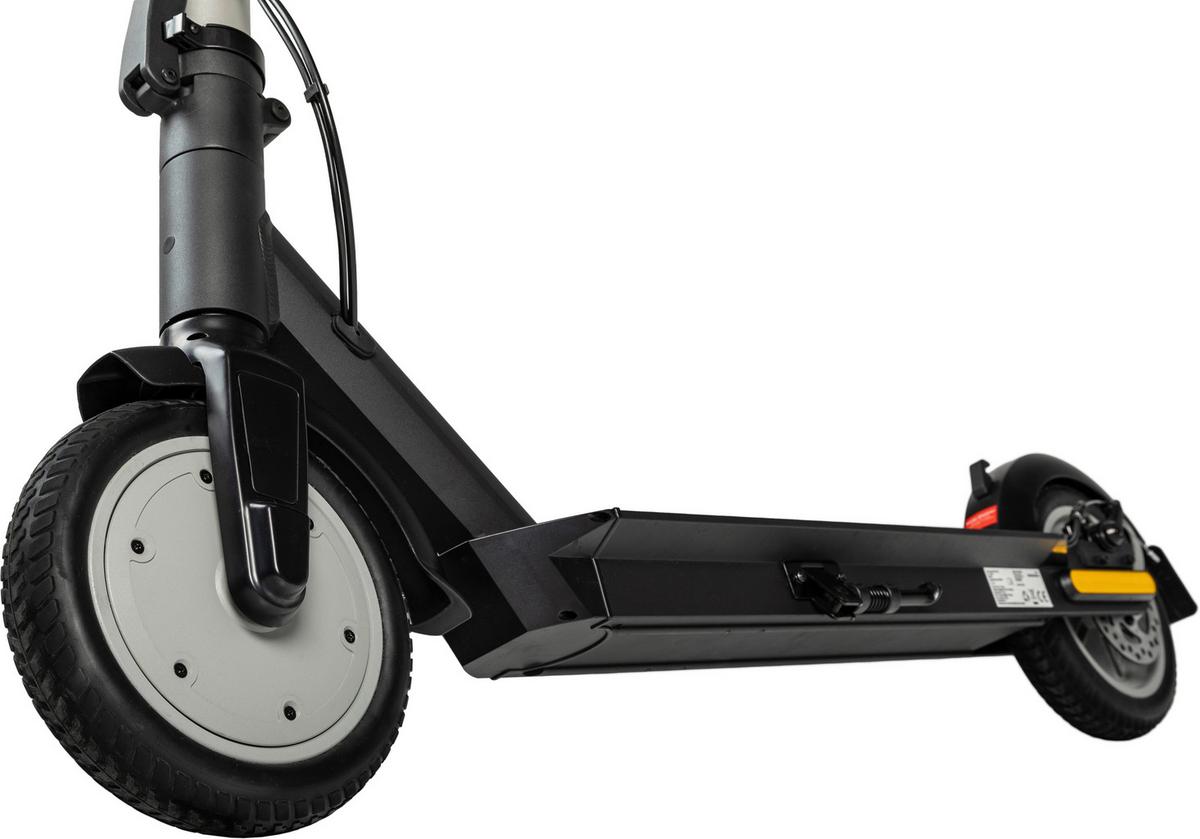 E-scooter Klappbar Inkl. Digitaler Tachoanzeige - Schwarz/Grau, Basics, Kunststoff/Metall (116/43/114,5cm) - Grundig