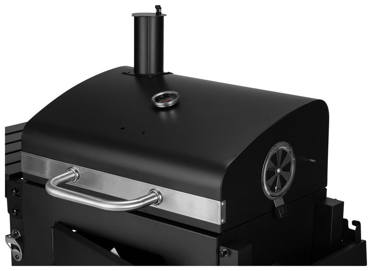 Faszenes Grill Blacky - fekete, Trend, műanyag/fém (109/54/104,5cm) - Homezone