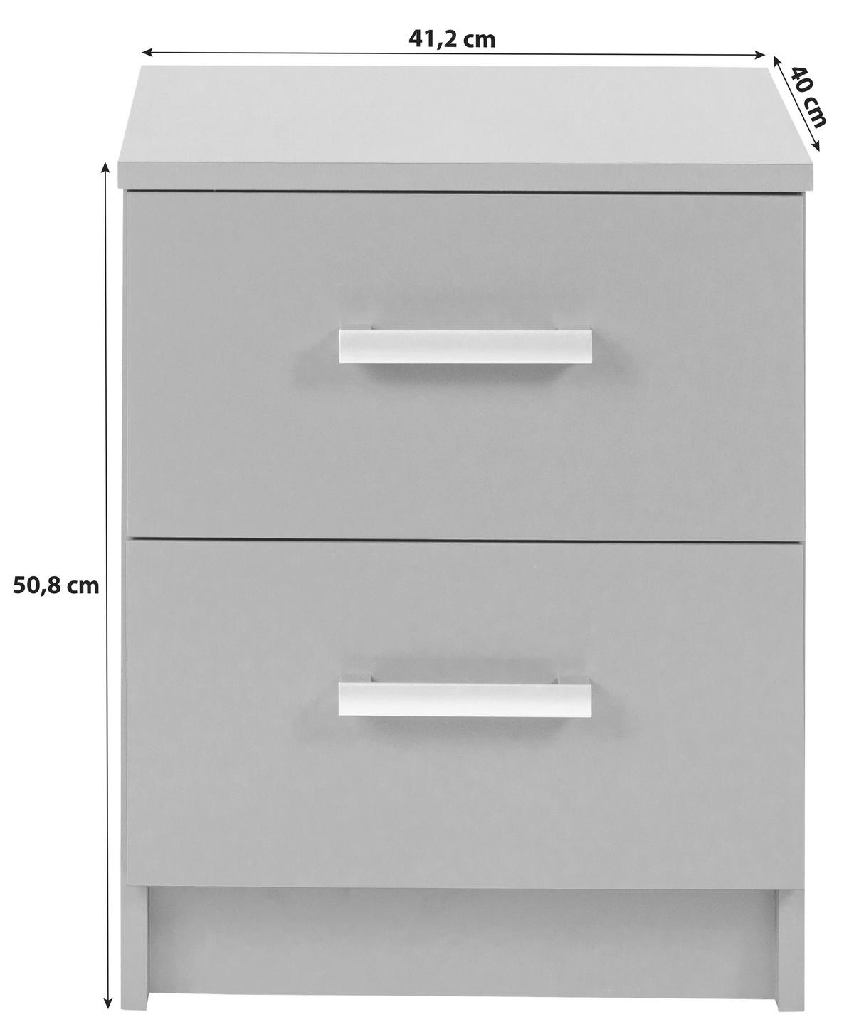 Kommode B: 41,20 cm Elenzio, Graphitfarben - Graphitfarben, Basics, Holzwerkstoff (41,20/40/50,8cm) - MID.YOU
