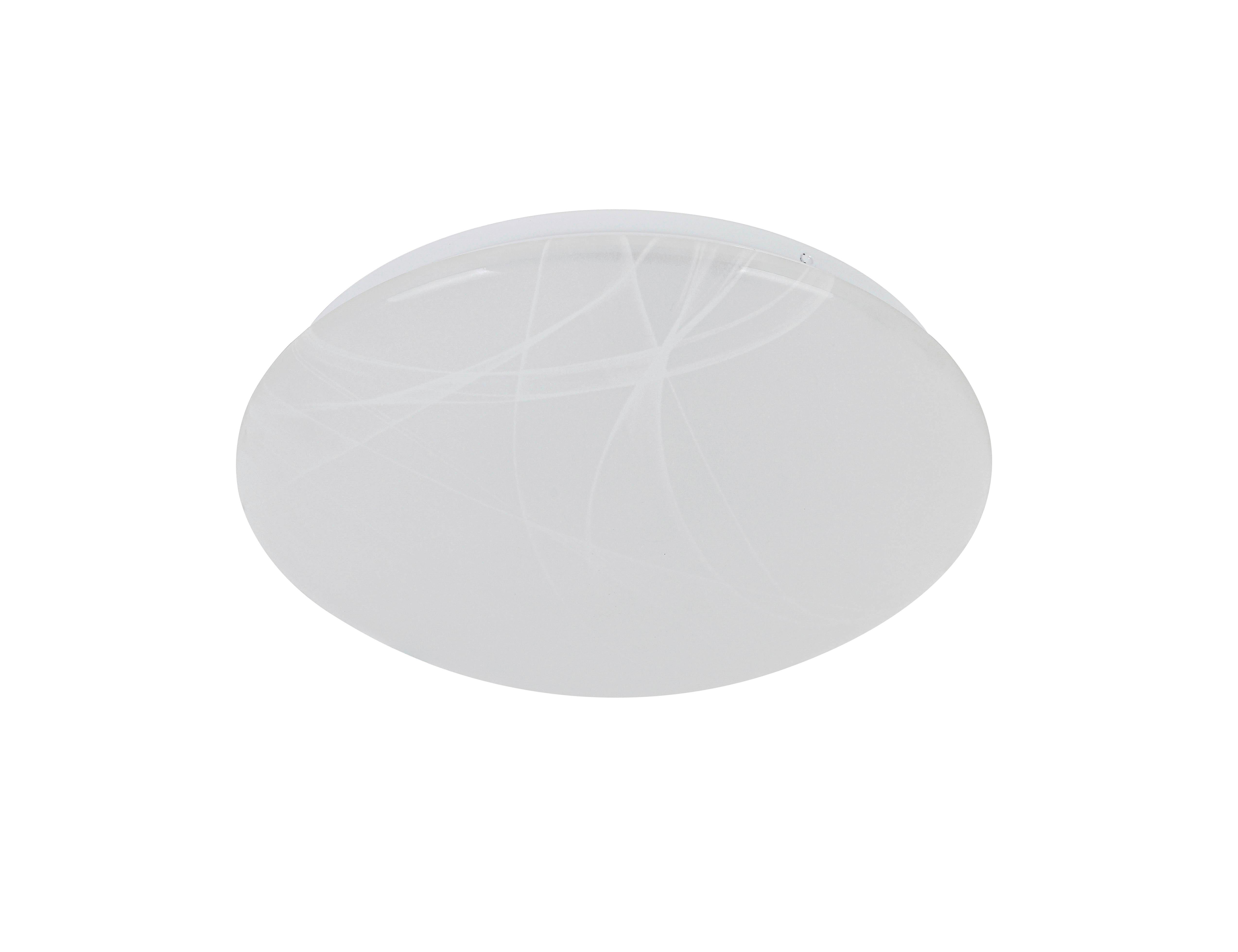 LED-Deckenleuchte Bolly - Alabasterfarben/Weiß, MODERN, Kunststoff/Metall (29/8,8cm) - Luca Bessoni