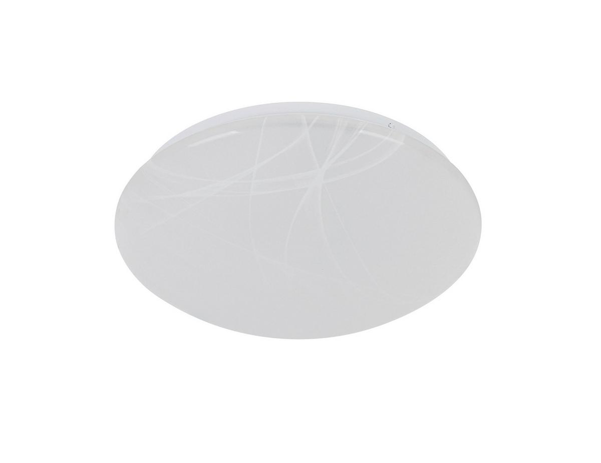 STROPNÉ LED SVIETIDLO ALABAST - biela/alabastrová, Design, kov/plast (29/8,8cm) - Mömax