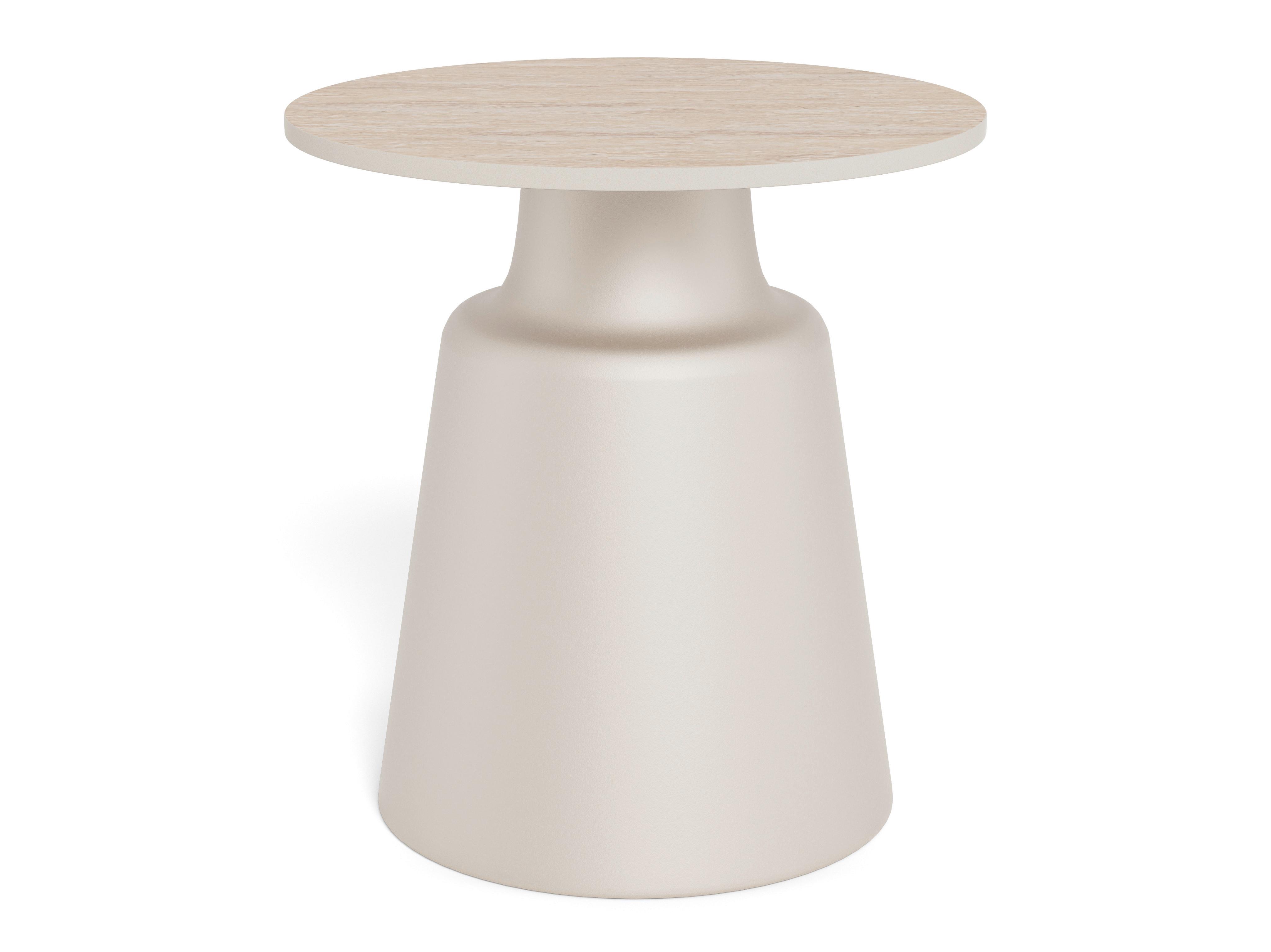COUCHTISCH Santorini Grau/Beige L: 45cm - Beige/Grau, Design, Keramik/Metall (45/45/47,5cm) - MID.YOU