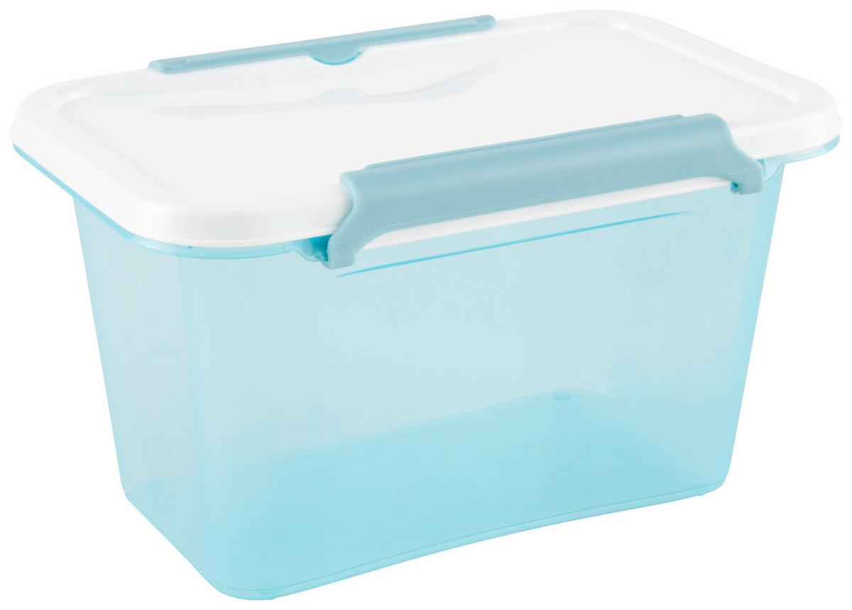 Aufbewahrungsdose Bianca - Blau/Transparent, Basics, Kunststoff (61/40/140cm) - Luca Bessoni