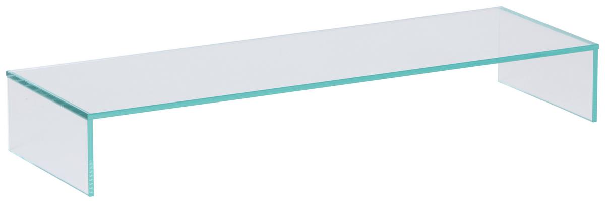 TV-Aufsatz Go 750 Klar - Klar, MODERN, Glas (75/11/25cm)