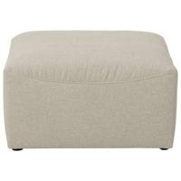 Polsterhocker Lena Creme Flachgewebe H: 45 Cm - Creme, Design, Textil (75/45/75cm) - Max Winzer