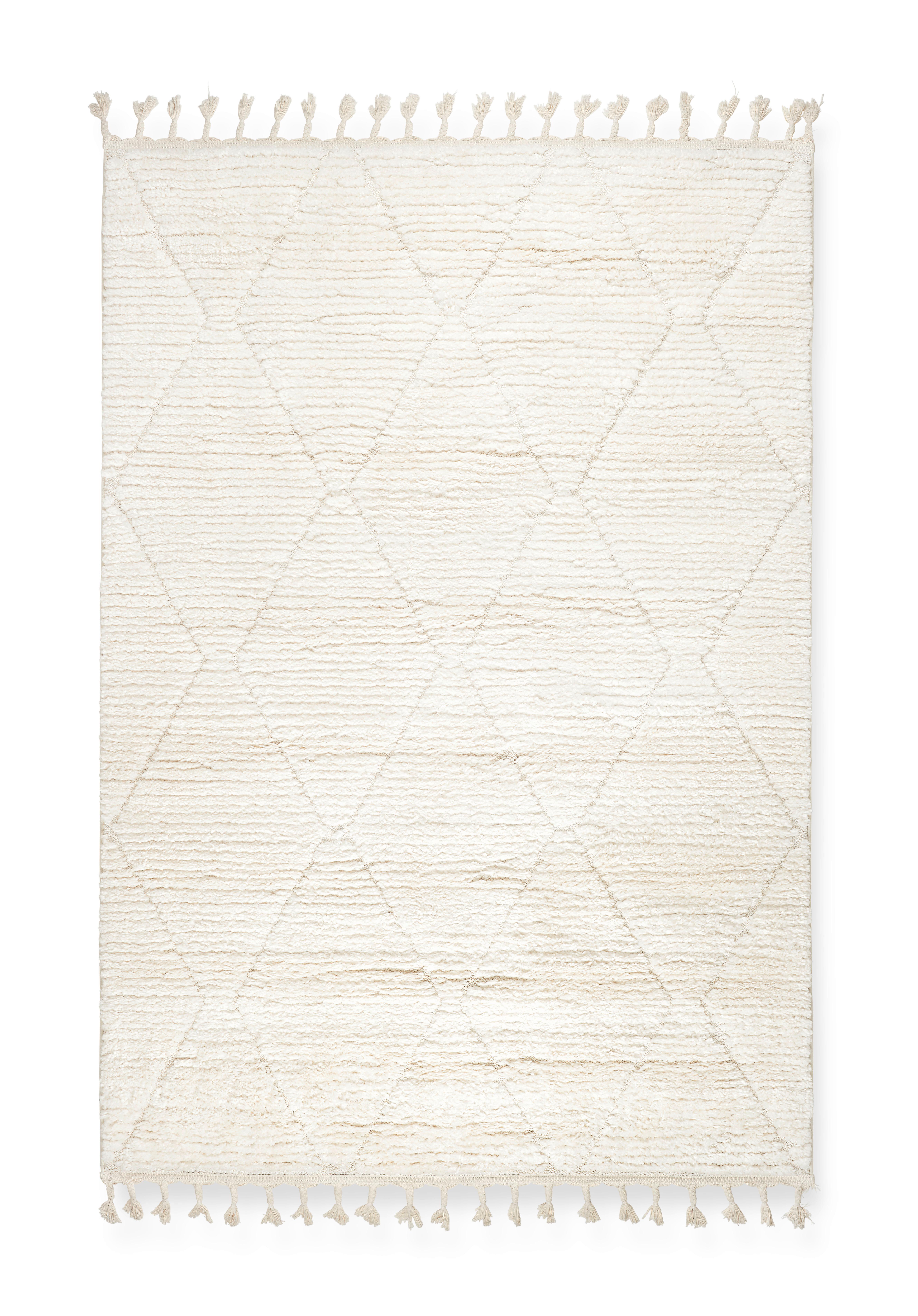 Tkaný Koberec Selma 1, 80/150cm - bílá, Basics, textil (80/150cm) - Modern Living