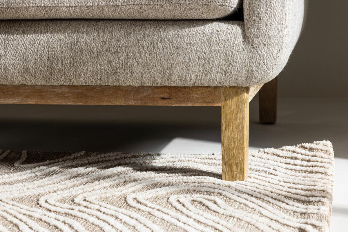 3-sitzer-sofa Olympos Beige B: 214cm - Beige, MODERN, Holz/Textil (214/90/88cm) - Livetastic