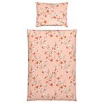 Cretonne Bettwäsche 140x200 cm Christa Pink Blumen - Pink, ROMANTIK / LANDHAUS, Textil (140/200cm) - James Wood