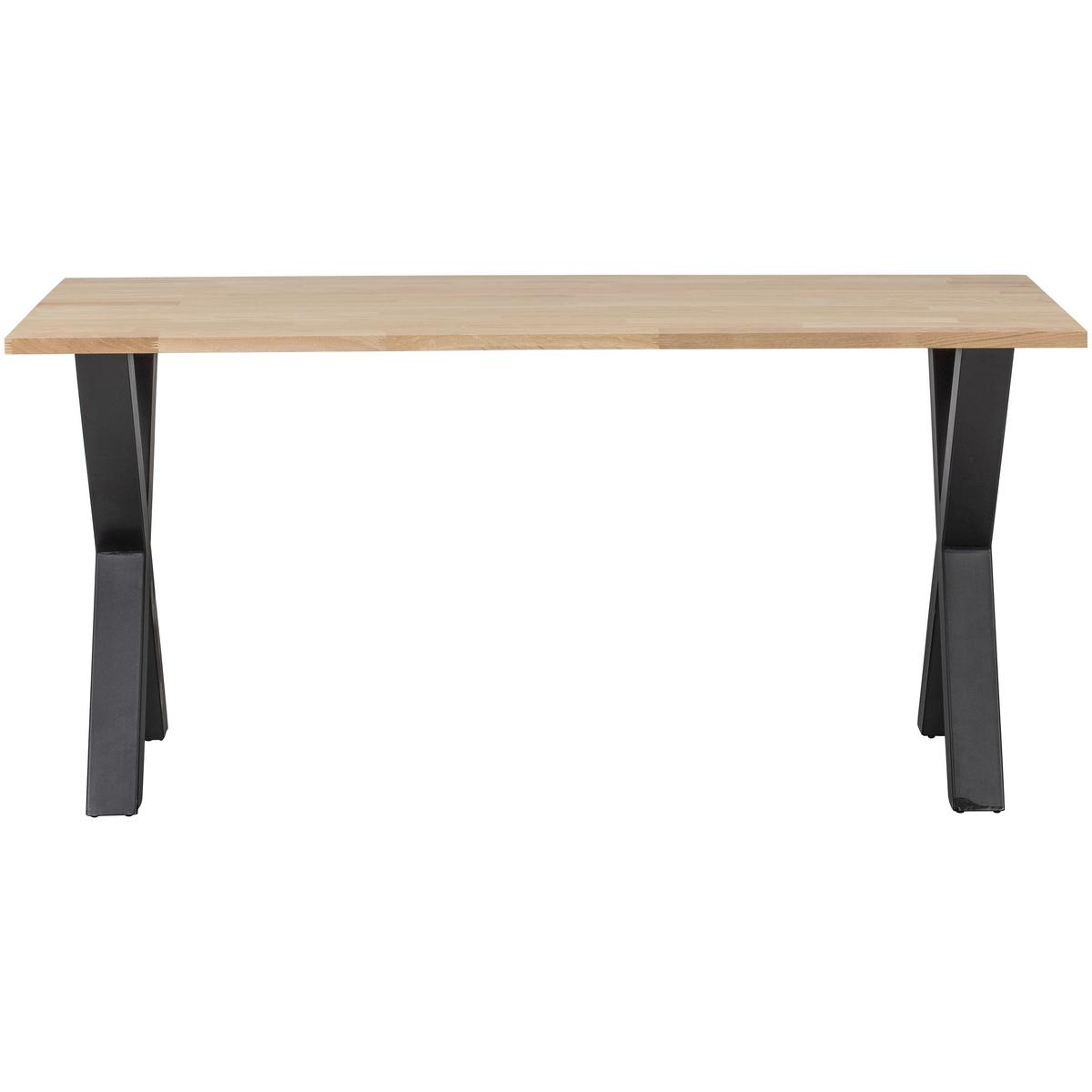 Esstisch Tablo Eichefarben L: 180 Cm - Eichefarben/Schwarz, Design, Holz/Metall (180/90/75cm) - Livetastic