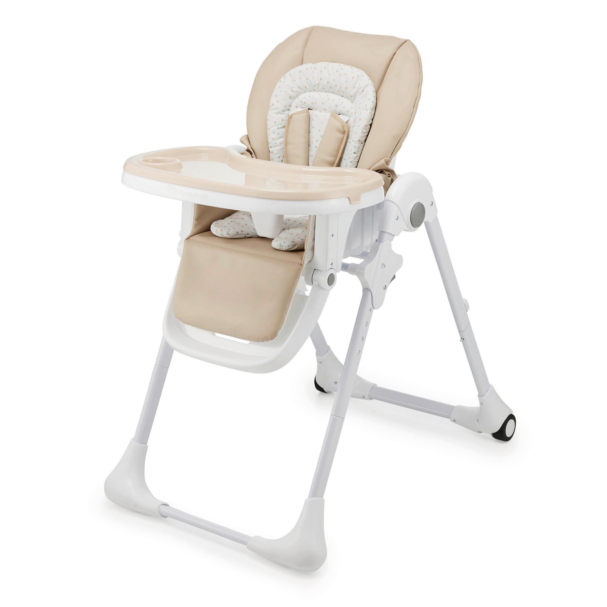Hochstuhl Beige, B/H/T: 55,5x101x84,5cm - Beige, Basics (55.5/101/84.5cm) - Kinderkraft