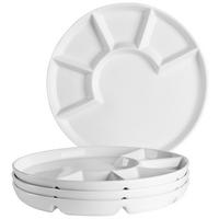 Tellerset Weiß 4--Teilig. ca. 24 cm - Weiß, Trend, Keramik (24cm) - Mäser