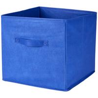 Faltbox Tanja - Blau, Basics, Papier/Textil (30/30/30cm) - Ondega