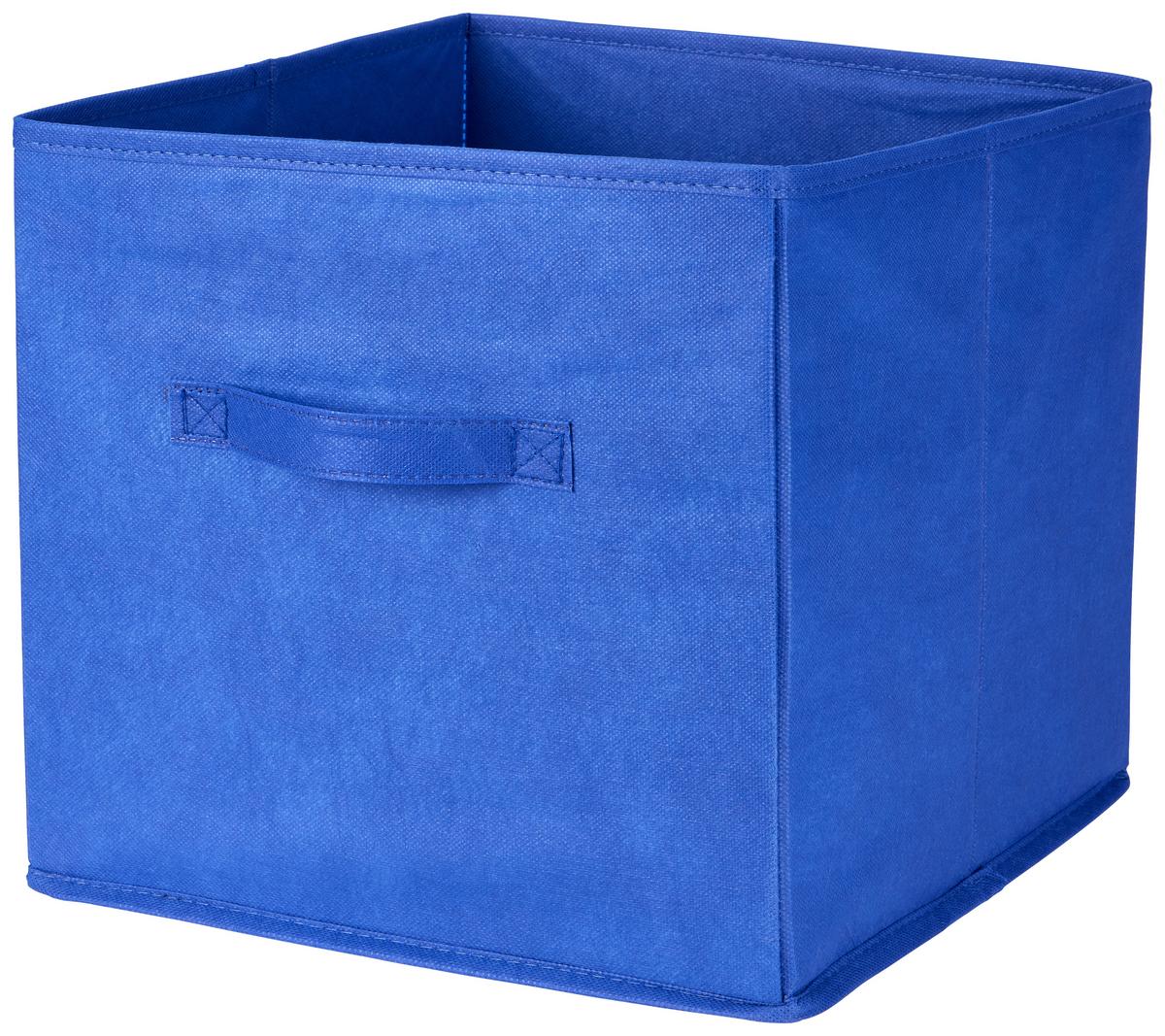 Faltbox Tanja - Blau, Basics, Papier/Textil (30/30/30cm) - Ondega