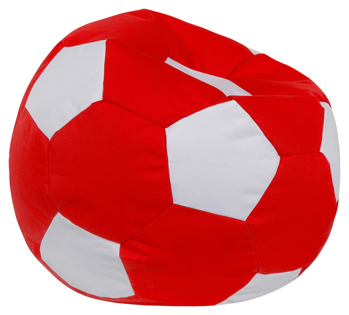 Ülőzsák Ball Red - piros/fehér, Modern, textil (65/65/50cm) - Mömax