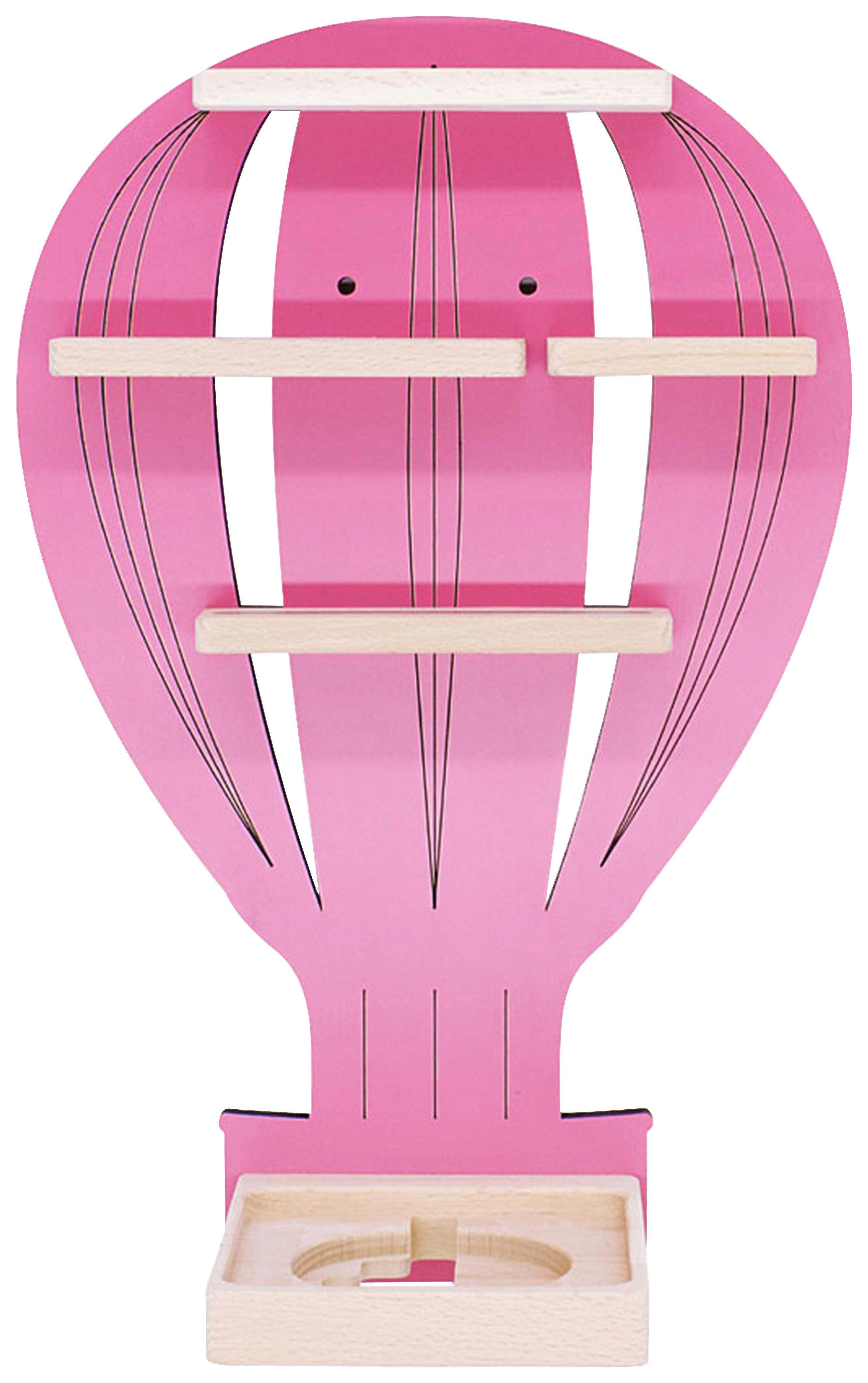 Kinderregal Boarti Rosa B: 30 cm - Rosa, MODERN, Holzwerkstoff (30/48/19cm) - MID.YOU