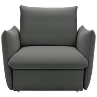 Sessel Looks Grau B: 120 cm - Schwarz/Orange, Design, Textil (120/100/97cm) - LOOKS by W.Joop