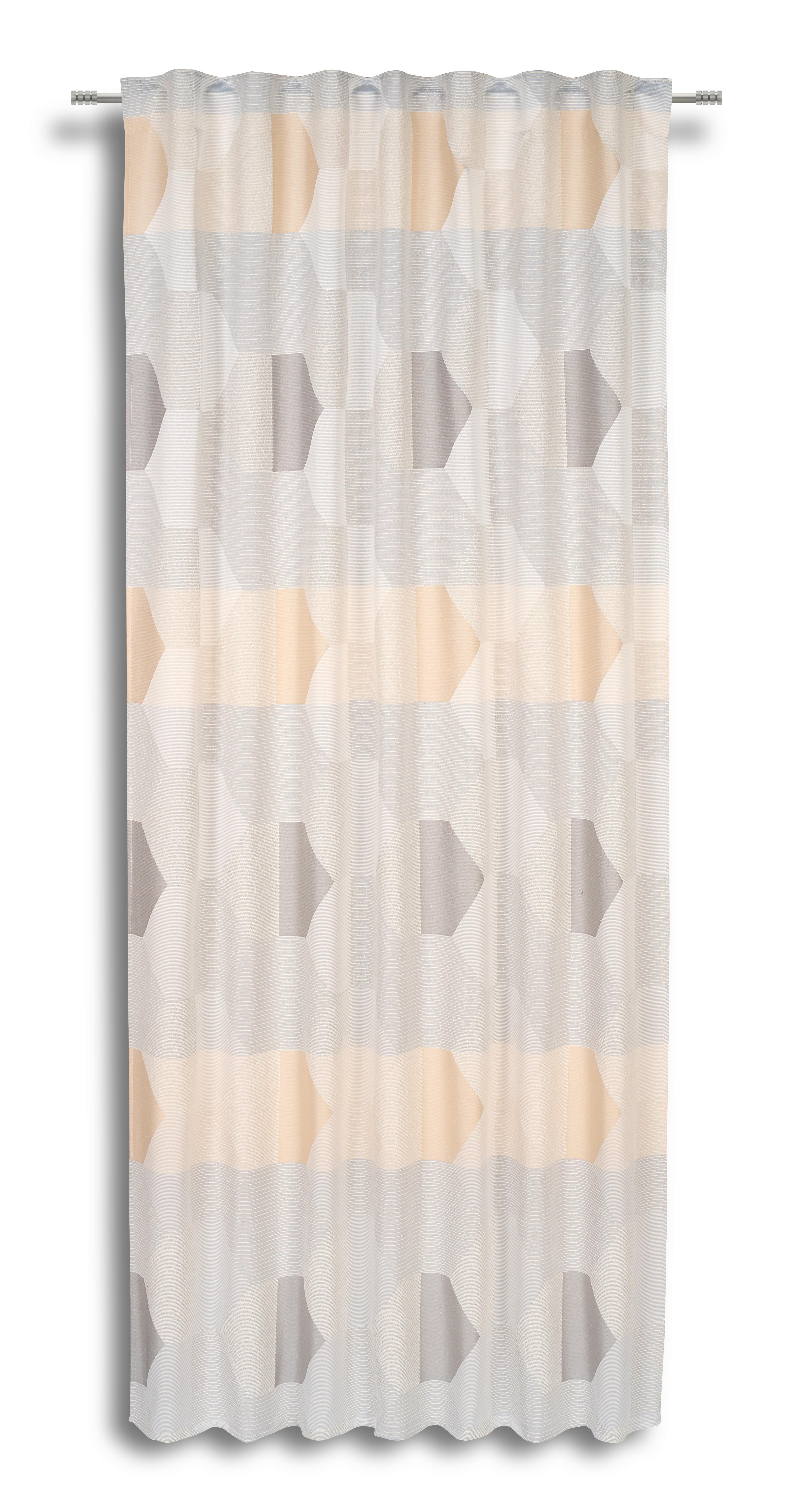 Fertigvorhang Amelie - Beige, MODERN, Textil (140/245cm) - Luca Bessoni
