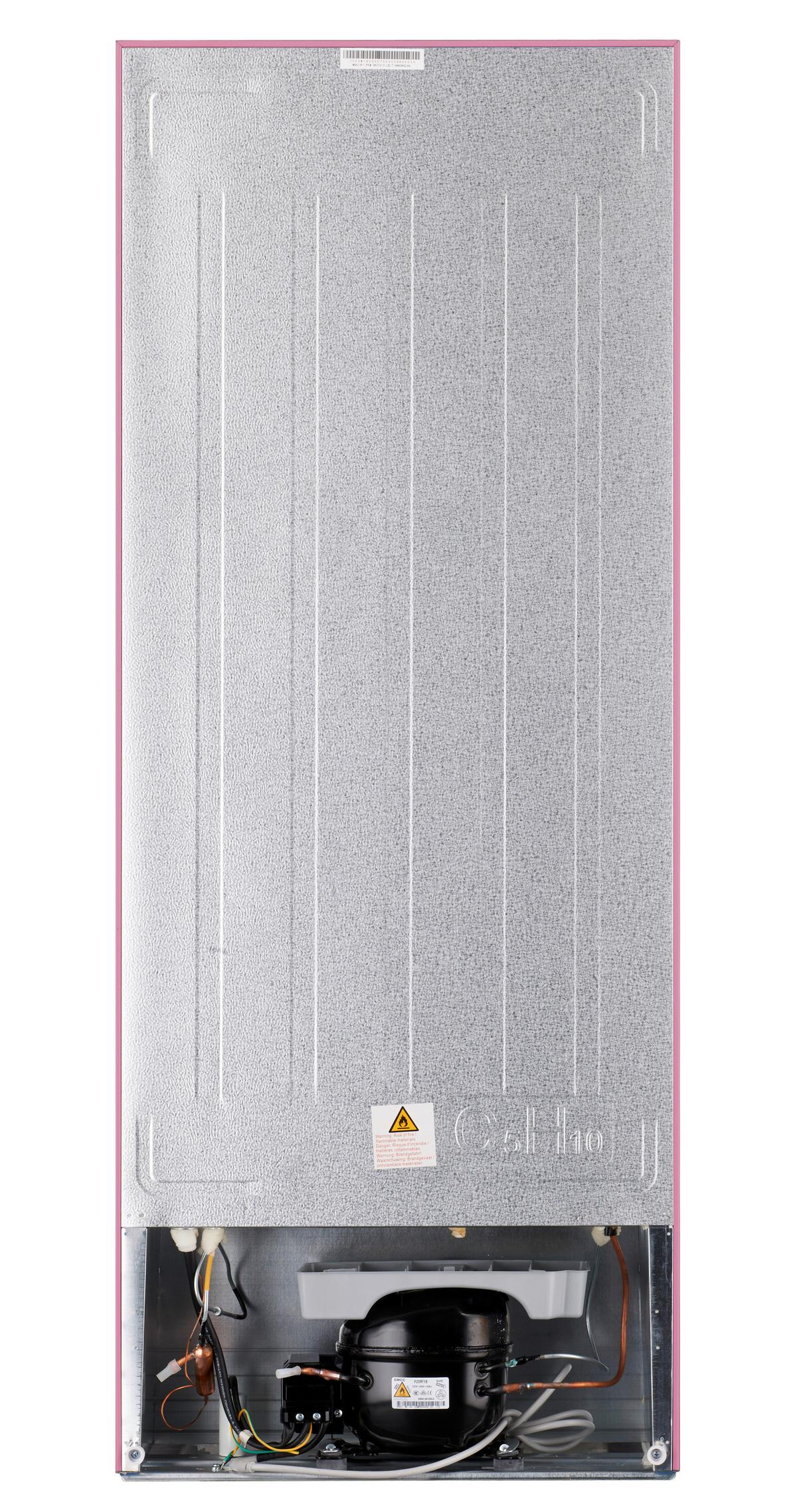 Pkm Kühl-Gefrier-Kombination Gk210-2 Sp Pink - Pink, Trend, Kunststoff/Metall (54/143/54,5cm) - PKM