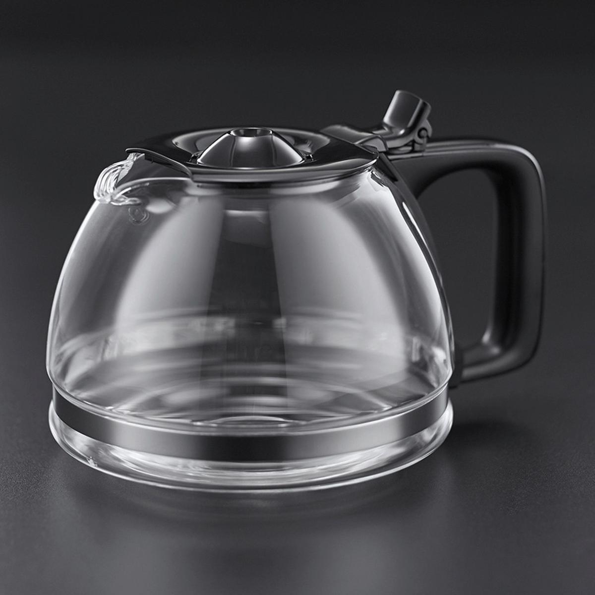 Filterkaffeemaschine Textures Plus Sw. - Schwarz, Basics, Glas/Kunststoff (19,7/31,8/28,5cm) - Russell Hobbs